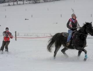  práctica de esquí con el Haras du Farban
